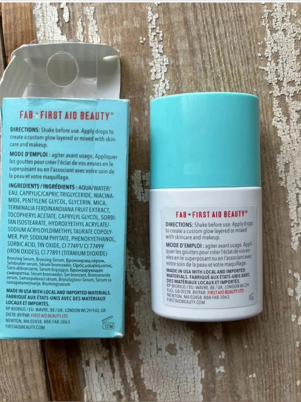First Aid Beauty Bronze + Glow Tinted Face Drops - Hydrating Bronze Glow